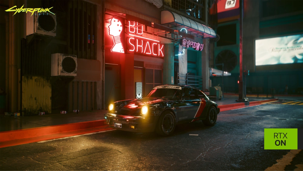 Cyberpunnk 2077 - Porsche - RTX ON